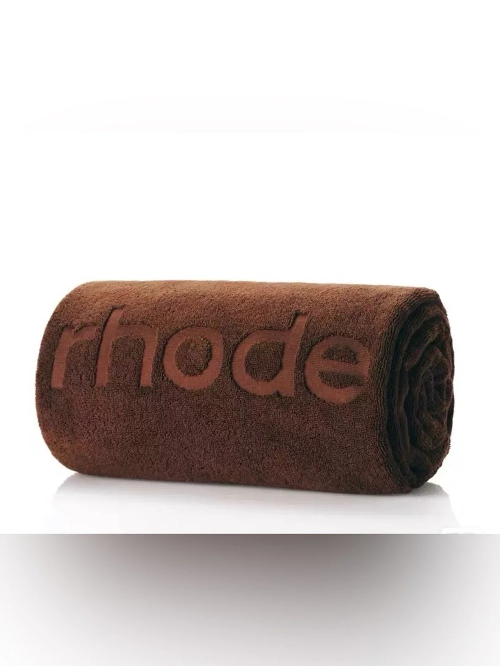 RHODE Brown Logo Jacquard terry Bath Towel